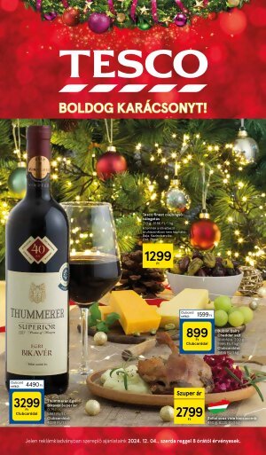 Tesco katalógus Boldog Karácsonyt! - hipermarket - következő hét