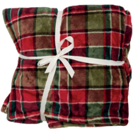 F&F Home tartan sherpatakaró