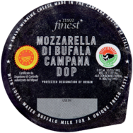 Tesco finest bivalymozzarella sajt