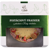 L'Chefs epres-pisztáciás torta ruby csokoládéval