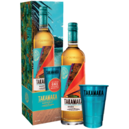 Takamaka Dark Spiced rum ajándékcsomag 1 db pohárral