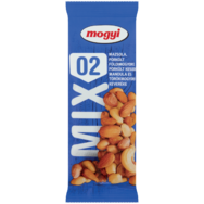 Mogyi Mix 02 mazsola, pörkölt földimogyoró, pörkölt kesudió, mandula és törökmogyoró keveréke