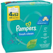 Pampers nedves baba törlőkendő quatropack