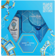 Bombay Sapphire gin ajándékcsomag 1 db pohárral