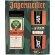 Jägermeister gyógynövénylikőr ajándékcsomag 2 db pohárral