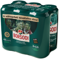 Borsodi dobozos világos sör multipack