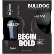 Bulldog Begin Bold London Dry Gin ajándékcsomag 1 db pohárra