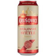 Krušovice Královské Světlé dobozos világos sör