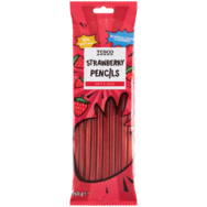 Tesco Strawberry Pencils eperízű édesség