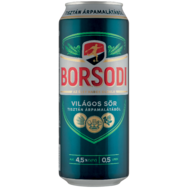 Borsodi dobozos világos sör