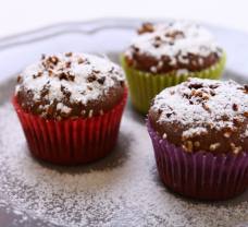 Gesztenyés meggyes muffin