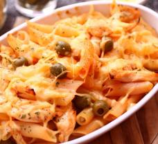 Penne paradicsomosan