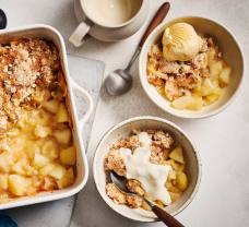 Könnyű almás crumble süti