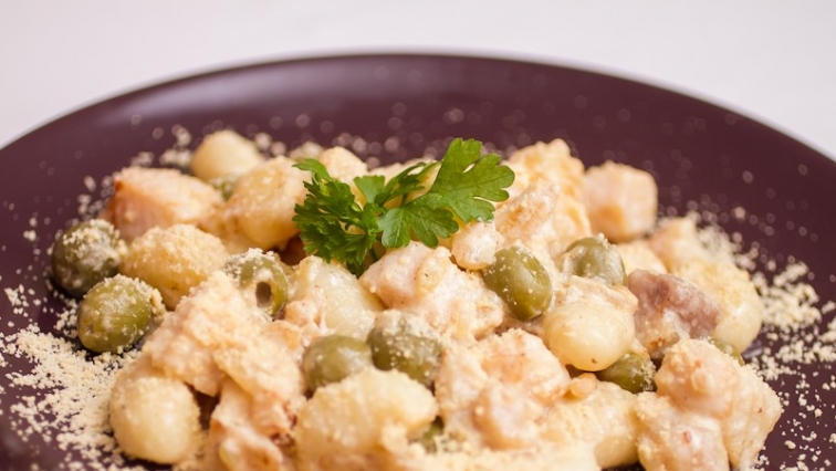 Olívabogyós halas gnocchi