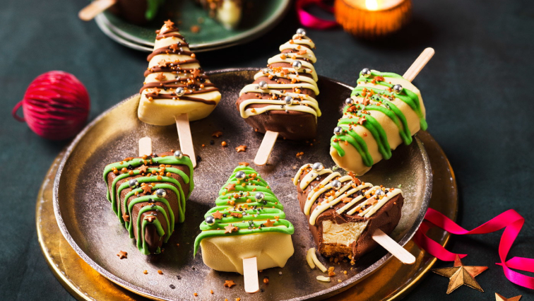 Sajttorta karácsonyfák