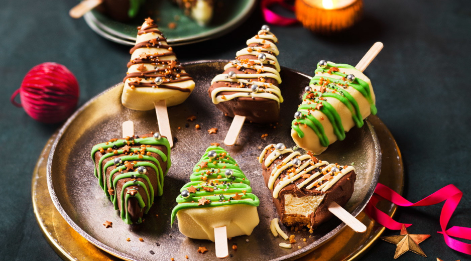 Sajttorta karácsonyfák