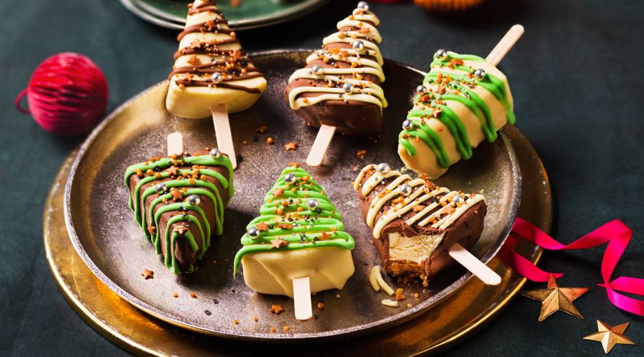 Sajttorta karácsonyfák