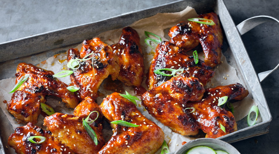 Koreai ragacsos csirkeszárny 