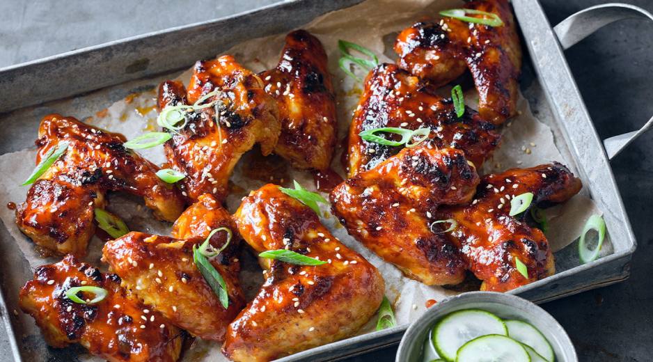 Koreai ragacsos csirkeszárny 